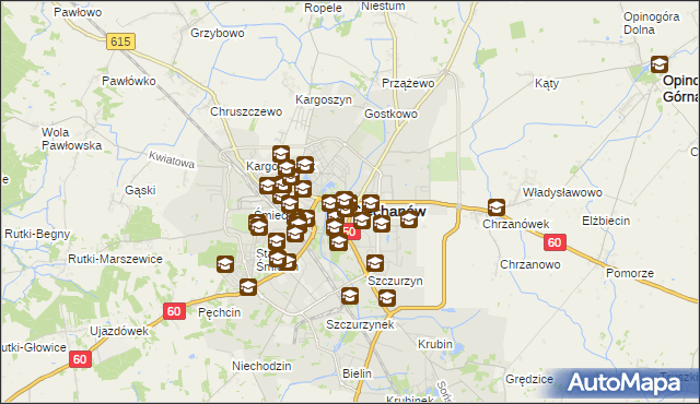mapa Ciechanów, Ciechanów na mapie Targeo