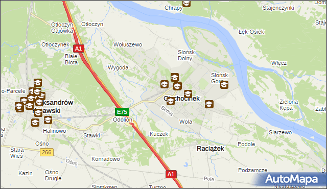 mapa Ciechocinek, Ciechocinek na mapie Targeo