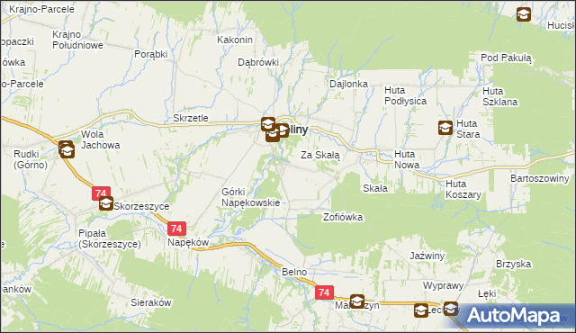 mapa Czaplów, Czaplów na mapie Targeo