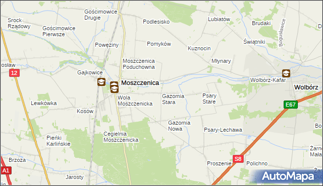 mapa Gazomia Stara, Gazomia Stara na mapie Targeo