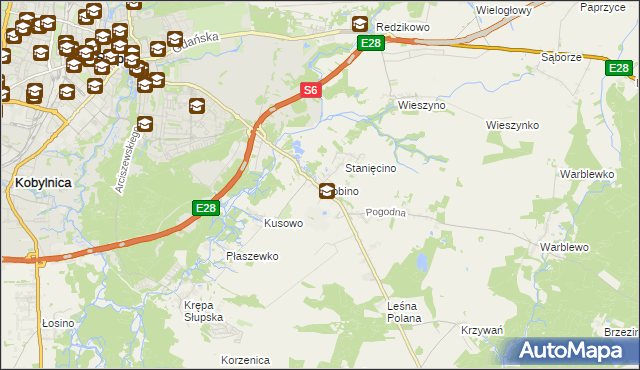 mapa Głobino, Głobino na mapie Targeo