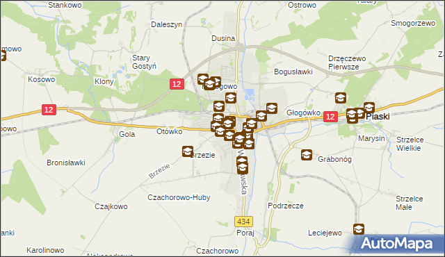 mapa Gostyń, Gostyń na mapie Targeo