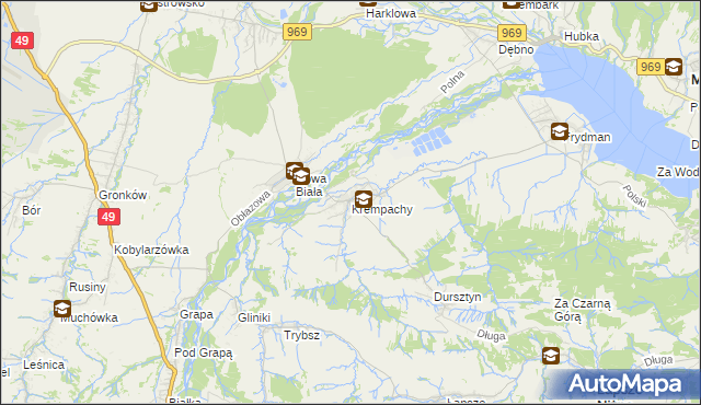 mapa Krempachy, Krempachy na mapie Targeo