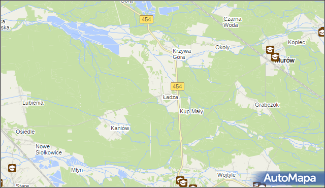 mapa Ładza, Ładza na mapie Targeo