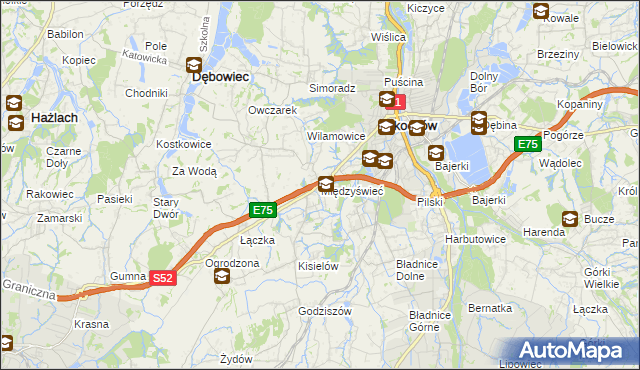 mapa Międzyświeć, Międzyświeć na mapie Targeo