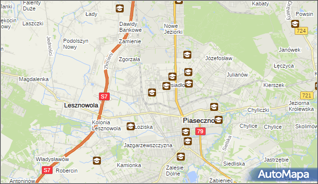 mapa Nowa Iwiczna, Nowa Iwiczna na mapie Targeo