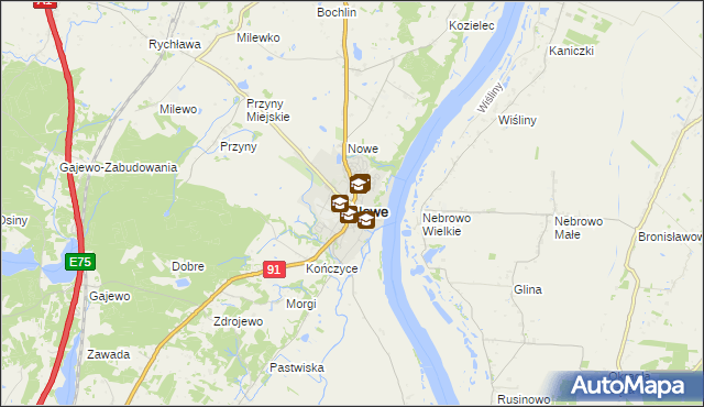 mapa Nowe powiat świecki, Nowe powiat świecki na mapie Targeo