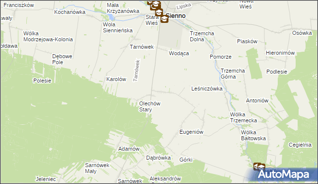 mapa Olechów Nowy, Olechów Nowy na mapie Targeo