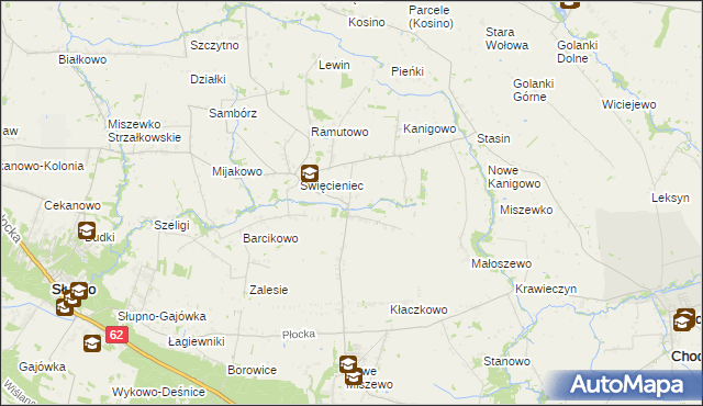 mapa Pepłowo gmina Bodzanów, Pepłowo gmina Bodzanów na mapie Targeo