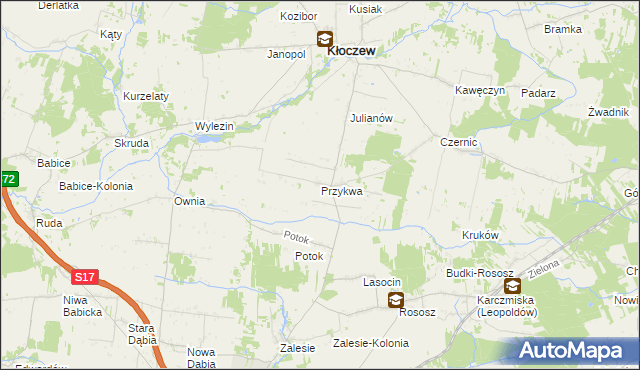 mapa Przykwa, Przykwa na mapie Targeo