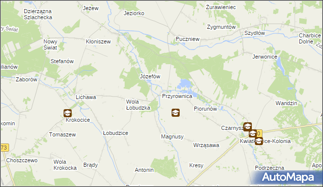 mapa Przyrownica, Przyrownica na mapie Targeo