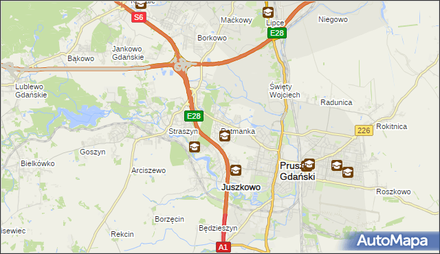 mapa Rotmanka, Rotmanka na mapie Targeo