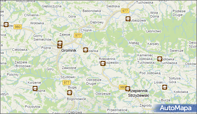 mapa Rzepiennik Marciszewski, Rzepiennik Marciszewski na mapie Targeo