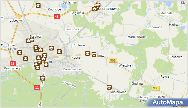 mapa Sadów, Sadów na mapie Targeo