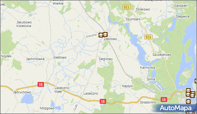 mapa Segnowy, Segnowy na mapie Targeo