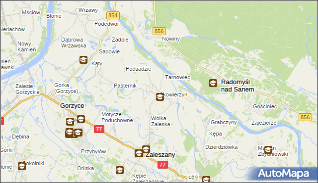 mapa Skowierzyn, Skowierzyn na mapie Targeo