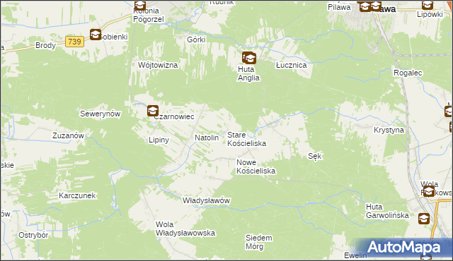 mapa Stare Kościeliska, Stare Kościeliska na mapie Targeo