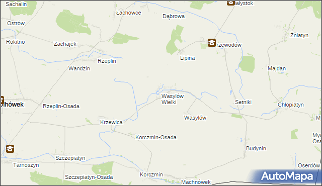 mapa Wasylów Wielki, Wasylów Wielki na mapie Targeo
