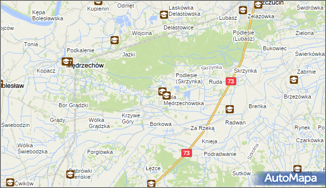 mapa Wola Mędrzechowska, Wola Mędrzechowska na mapie Targeo
