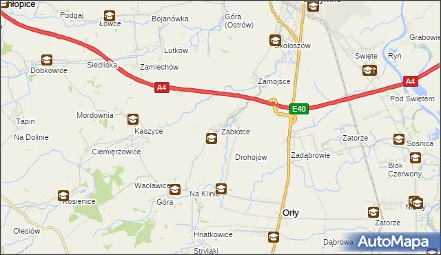 mapa Zabłotce gmina Radymno, Zabłotce gmina Radymno na mapie Targeo