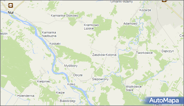 mapa Zaszków-Kolonia, Zaszków-Kolonia na mapie Targeo