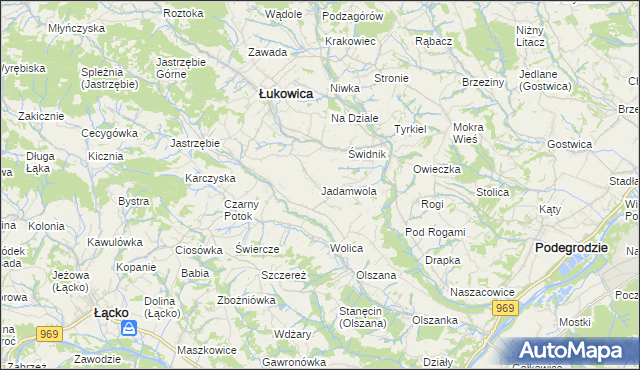 mapa Jadamwola, Jadamwola na mapie Targeo