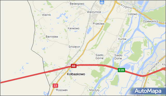 mapa Smętowice, Smętowice na mapie Targeo