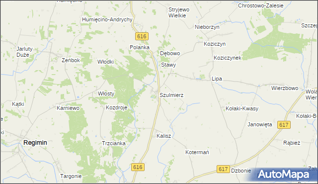 mapa Szulmierz, Szulmierz na mapie Targeo