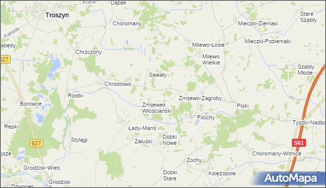 mapa Żmijewek-Mans, Żmijewek-Mans na mapie Targeo