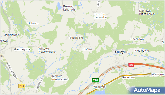 mapa Kisewo, Kisewo na mapie Targeo