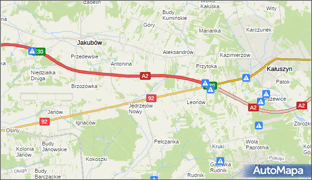 mapa Jędrzejów Stary, Jędrzejów Stary na mapie Targeo