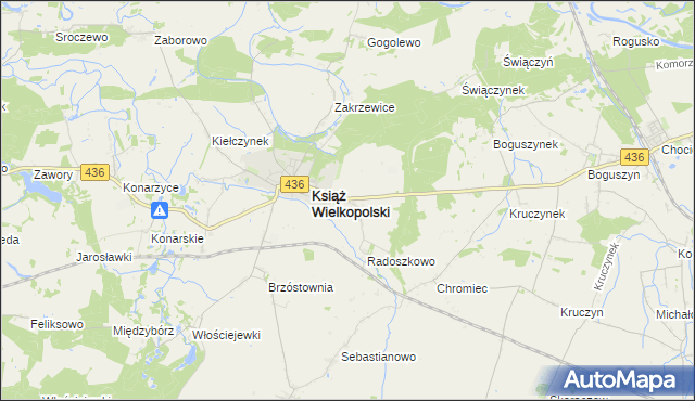 mapa Radoszkowo Drugie, Radoszkowo Drugie na mapie Targeo