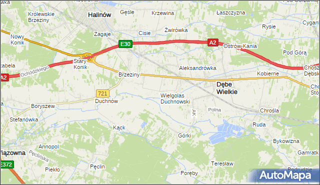 mapa Wielgolas Duchnowski, Wielgolas Duchnowski na mapie Targeo