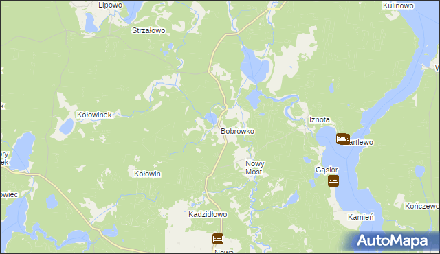 mapa Bobrówko gmina Piecki, Bobrówko gmina Piecki na mapie Targeo