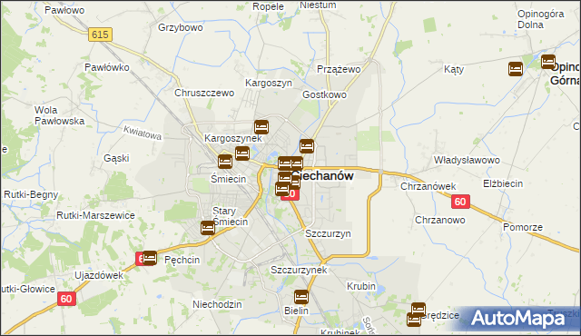 mapa Ciechanów, Ciechanów na mapie Targeo