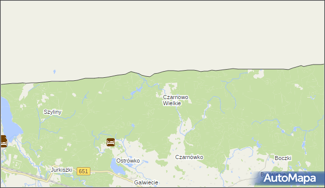 mapa Czarnowo Wielkie, Czarnowo Wielkie na mapie Targeo