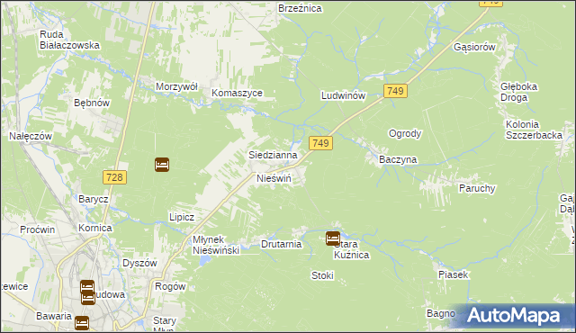mapa Fidor, Fidor na mapie Targeo