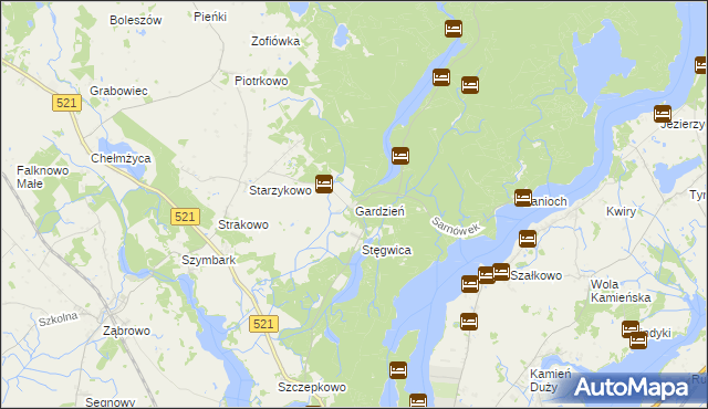 mapa Gardzień, Gardzień na mapie Targeo