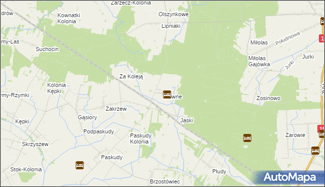 mapa Główne, Główne na mapie Targeo
