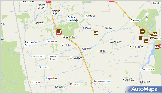 mapa Janków gmina Pleszew, Janków gmina Pleszew na mapie Targeo