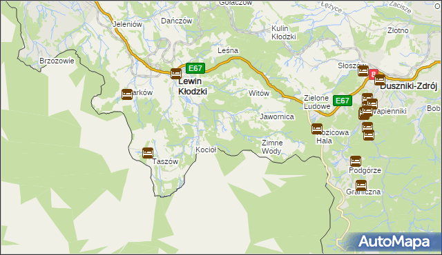 mapa Jerzykowice Małe, Jerzykowice Małe na mapie Targeo