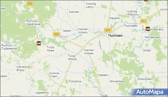mapa Kamień Kotowy, Kamień Kotowy na mapie Targeo