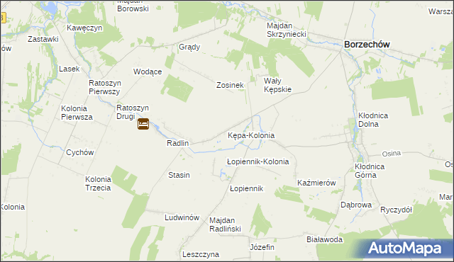 mapa Kępa-Kolonia, Kępa-Kolonia na mapie Targeo