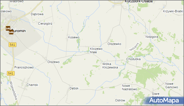 mapa Kliczewo Duże, Kliczewo Duże na mapie Targeo