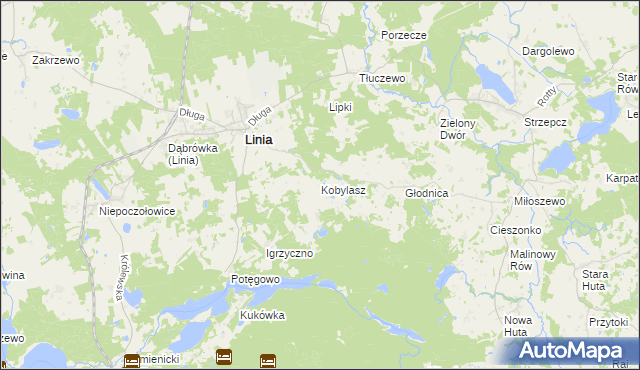 mapa Kobylasz, Kobylasz na mapie Targeo