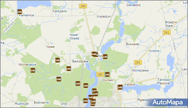 mapa Kobylec gmina Wągrowiec, Kobylec gmina Wągrowiec na mapie Targeo