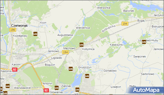 mapa Kobylnica gmina Swarzędz, Kobylnica gmina Swarzędz na mapie Targeo