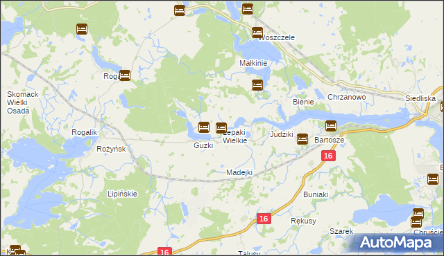 mapa Lepaki Wielkie, Lepaki Wielkie na mapie Targeo