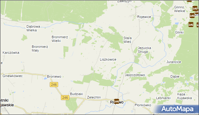 mapa Liszkowice, Liszkowice na mapie Targeo