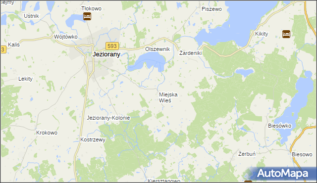 mapa Miejska Wieś, Miejska Wieś na mapie Targeo